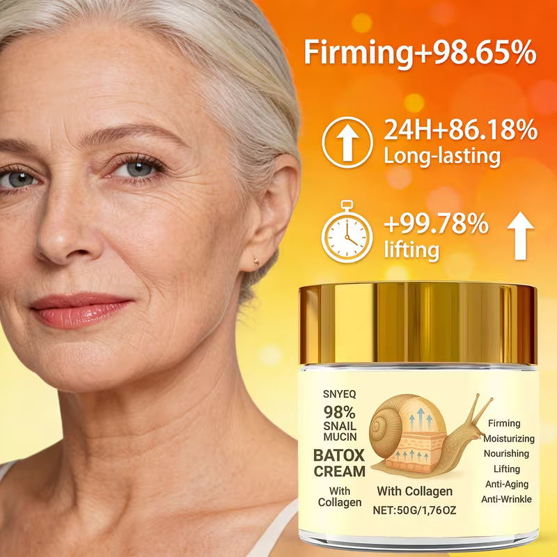 SNYEQ 98% Snail Mucin Batox Cream with Collagen (50g)